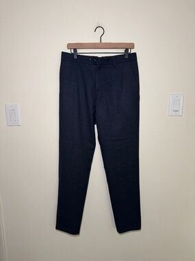 Marco Pescarolo Evo Pants Men’s 49 Navy Cashmere Blend Italy Luxury 32x30